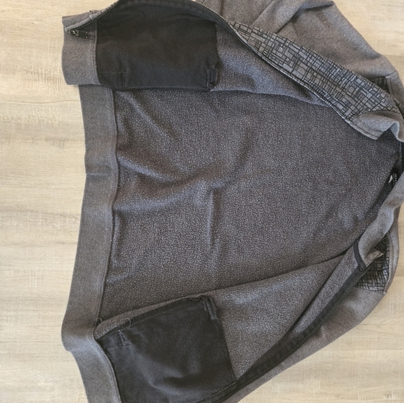ALFANI - Geo Graphic Zip Front Knit Jacket -Grey -‎ Men’s Size Large - Picture 5 of 6